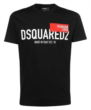 DSQUARED2 włoski t-shirt cool fit NERO ORYGINALNA