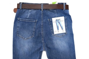 ДЖИНСЫ M.SARA MOM FIT Свободные ноги, МОДНАЯ ВЫСОКАЯ ТАЛИЯ