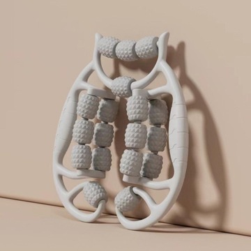 Женский роликовый зажим для ног с 18 колесами Muscle Roller, серый