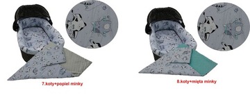 KAREX Wkład materac do gondoli dwust MINKY bawełna