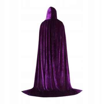 Halloween Cosplay długi płaszcz z kapturem 170 cm