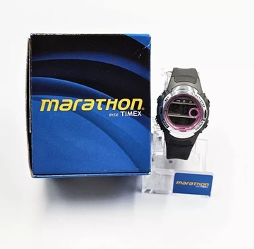 ZEGAREK DAMSKI TIMEX MARATHON TW5M14200 SZARO-RÓŻOWY + PUDEŁKO