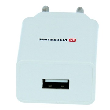 Дорожное зарядное устройство USB-адаптер питания 1А 5Вт SWISSTEN
