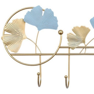 Wieszak ścienny Ins Hook w kształcie liścia miłorzębu do sypialni