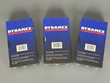 Три высококачественные кассеты VHS с фольгой Dynamex E240