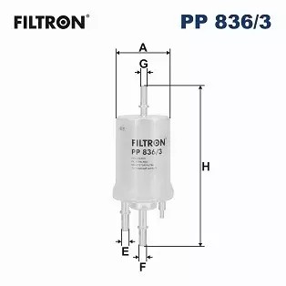 FILTRON FILTR PALIVA PP836/3 AUDI SEAT SKODA VW