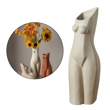 Вазон в форме женского тела, вазы.