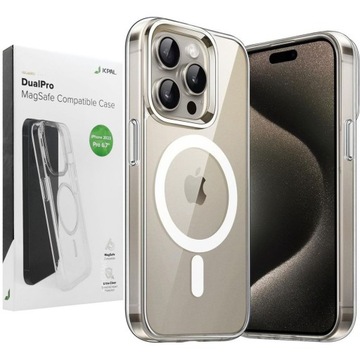 Etui JCPAL DualPro MagSafe Case do Apple iPhone 15 Pro Max, Plecki Obudowa