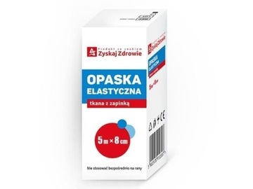 Opaska elastyczna z zapinką 5m x 8cm BANDAŻ