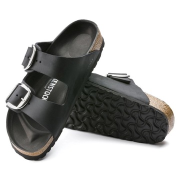 Klapki damskie profilowane Birkenstock Arizona SKÓRZANE WYGODNE NA LATO