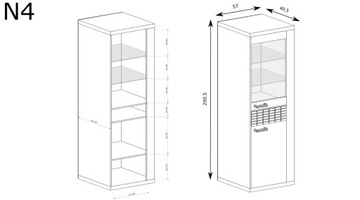 СТЕКЛЕННАЯ ВИТРИНА БОХО ДЛЯ СВЕТОДИОДНОЙ ГОСТИНОЙ RIBBECK