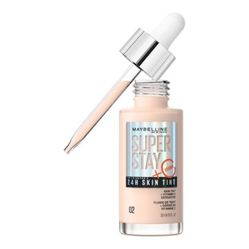 MAYBELLINE PODKŁAD SUPERSTAY 24H SKIN TINT DŁUGOTRWAŁY ROZŚWIETLAJĄCY 02