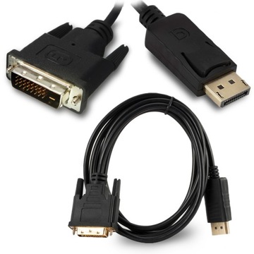 KABEL DISPLAYPORT ADAPTER DP-DVI PRZEWÓD 2M