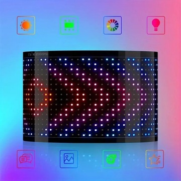 ELASTYCZNY EKRAN PANEL LED DIABELSKIE OKO ŚWIATŁO SAMOCHODOWA LAMPA 12*59CM