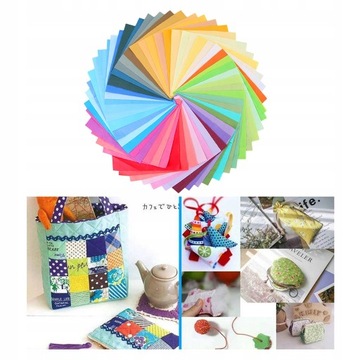 100 упаковок однотонной хлопчатобумажной лоскутной ткани
