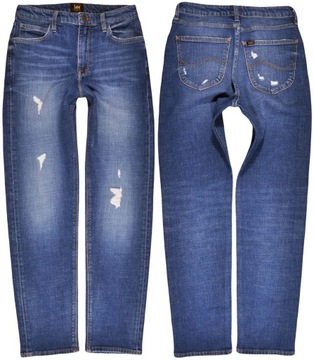 LEE spodnie BLUE jeans NEW STRAIGHT _ W26 L30