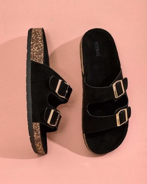 ЧЕРНЫЕ ЖЕНСКИЕ ШЛЕПАНКИ FOUMY 39