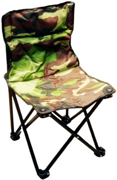 KRZESŁO Z OPARCIEM CAMOUFLAGE KRZESEŁKO WĘDKARSKIE MIKADO