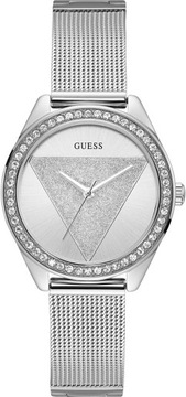 Elegancki srebrny zegarek damski Guess W1142L1