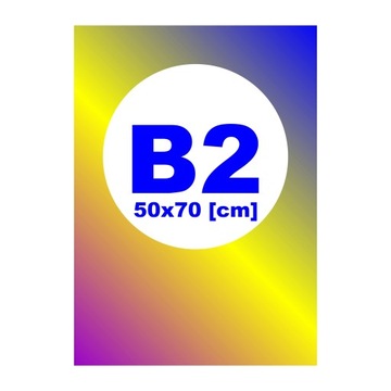 Plakat plakat B2 bez ramy 50x70 cm PROJEKT GRATIS