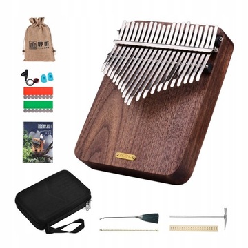 21-klawiszowy drewniany kciuk Kalimba fortepianowa