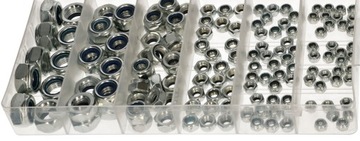 НАБОР 146X МЕТРИЧЕСКИХ ГАЙК ИЗ НЕРЖАВЕЮЩЕЙ M4-M12