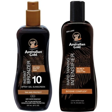 AUSTRALIAN GOLD SPRAY GEL SPF10 +TANING INTENSIFER
