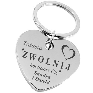Brelok na dzień Ojca na PREZENT grawer dla Taty Urodziny Święta Mikołajki