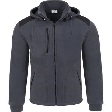 Polar z odpinanym kapturem z zamkiem bluza polarowa JHK Premium GfBk S
