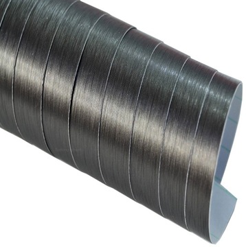 Фольга, матовый шпон серой стали, 150 см x 40 см