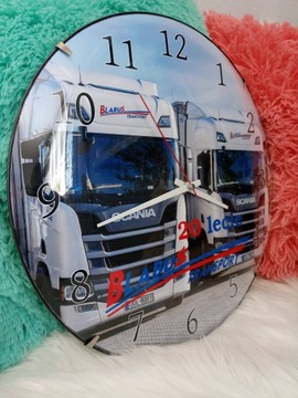 Большие часы с логотипом компании и вашим текстом Подарок.