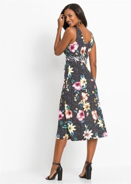 spm SUKIENKA WZORZYSTA MIDI 36/38