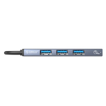 Orico Hub USB 5 Гбит/с 1x USB-A 3.1, 3x USB-A 2.0, алюминий, кабель 15 см