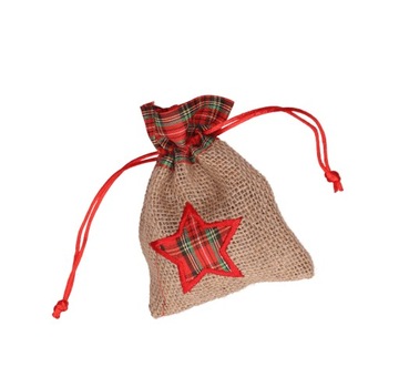 Джутовая сумка со звездой