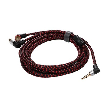 Kabel audio stereo RCA 90 stopni 3,5 mm na 2 RCA, rozdzielacz Y, 3 metry