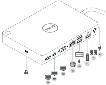 Док-станция Dell Business USB-C для Apple MacBook Air MacBook Pro