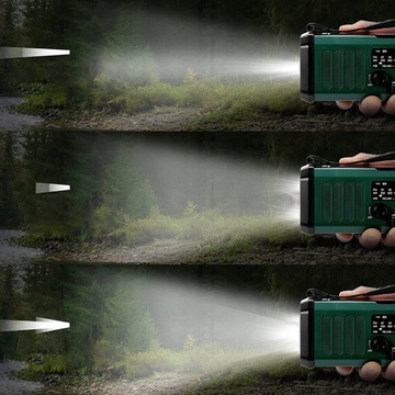 1 АВАРИЙНЫЙ FM-РАДИО СОЛНЕЧНЫЙ ФОНАРИК SOS 10000 мАч IPX5