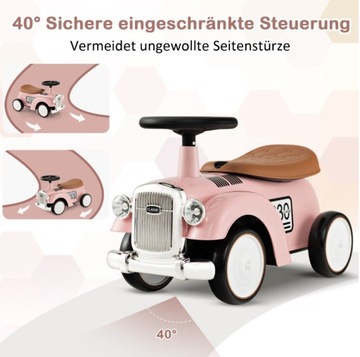 Катание в стиле ретро для девочки и мальчика, 58 х 27 х 34 см.