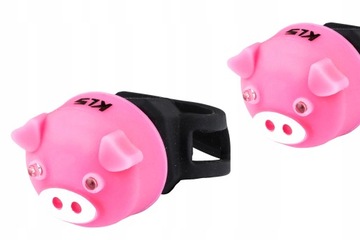LAMPKA ROWEROWA TYLNA JUNIOR KELLYS PIGGY RÓŻOWY