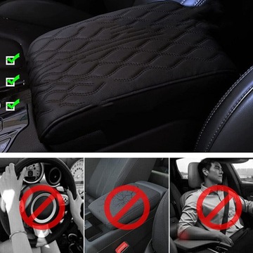 ЧЕРНЫЙ АВТОМОБИЛЬНЫЙ ПОДЛОКОТНИК, КРЫШКА ЦЕНТРАЛЬНОЙ КОНСОЛИ