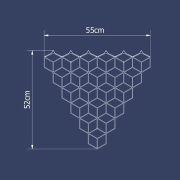 Вешалка для одежды Stiga М 55 см, металл, белый