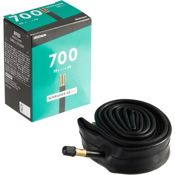 Велосипедная камера Decathlon 700X35/45, клапан Шредера 48 мм