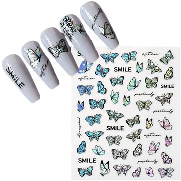 Самоклеящиеся наклейки для украшения ногтей.