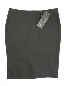 MASSIMO DUTTI 42 XL NOWA ołówkowa FALBANA Z TYŁU czarna