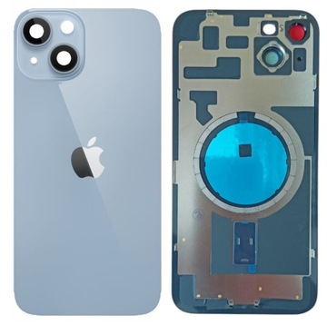 Klapka Plecki Tył iPhone 14 Plus Niebieski Blue z Ramką i Magnesami MAGSAFE
