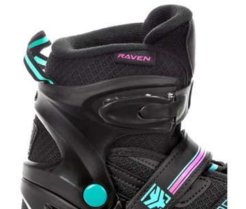 Роликовые коньки Фигурные коньки 2в1 Регулируемые RAVEN Drill Mint/Pink 34-37
