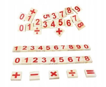 ДЕРЕВЯННЫЕ ПАЛОЧКИ ДЛЯ ОБУЧЕНИЯ СЧЕТУ ЗНАКОВ ЦИФР