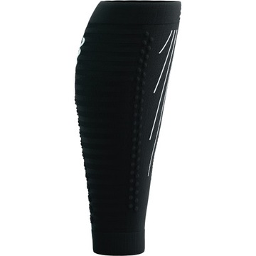 Opaski Kompresyjne na Łydki Lekkie COMPRESSPORT R2 AERO Czarne/Białe T1