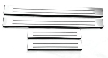 OPEL ZAFIRA C NAKŁADKI PROGOWE LISTWY PROGOWE STAL NIERDZEWNA CHROM