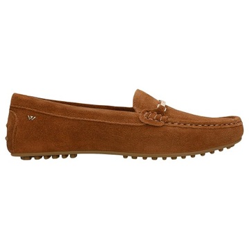 Półbuty damskie brązowe mokasyny damskie typu car shoes Wojas r.38
